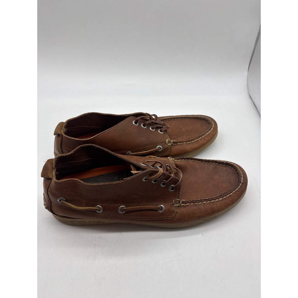 Sperry Top Sider Mens Brown Leather Moc Toe Lace Up Chukka Ankle Boots 9.5M